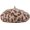 Beige, variant on Warm Wool Beret Hats for Women Thick Leopard Berets Female Wool Beret Cap Autumn Winter Hat