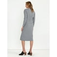 thumbnail image 4 of Time and Tru Women's Rib Knit Long Sleeve Top and Midi Skirt Set, 2-Piece , Sizes XS-XXL, 4 of 6