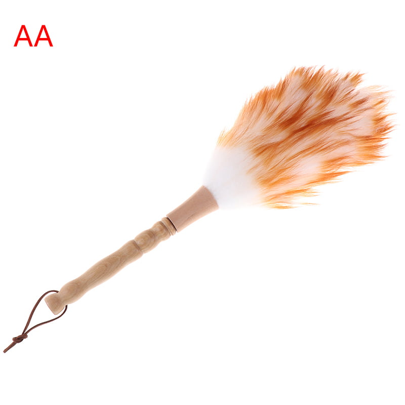 Beech Wood Handle Duster Portable Dust Removal Brush Clean Sweep Dust Practical Sweep Tool Duster Wool Sweeper for Home