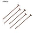 thumbnail image 3 of Uxcell 100Pcs Flat Head Pins for Jewelry Making 35mm Brass Flat Head Pins Jewelry Head Pins 20 Gauge Red Copper, 3 of 5