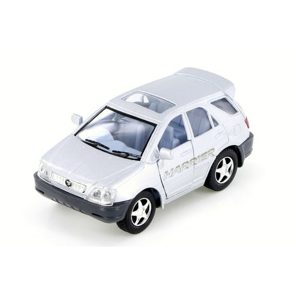 Toyota Harrier, Silver - Kinsmart 4008D - 4" Scale Diecast Model Car