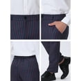 thumbnail image 6 of INSPIRE CHIC Men's Pants Stripes Zipper Closure Front Pockets Dress Pants 38 Navy Purple, 6 of 7