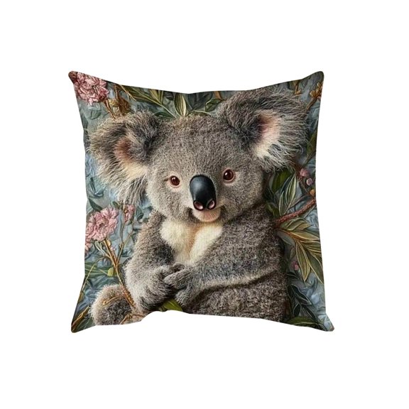 Bwiyojiz Home Decor Short Lint Pillow Cover Cute Embroidery Decorative Throw Pillowcase for Sofa Bedroom Living Room Decoration, Gifts for Sister, Multicolor