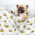 thumbnail image 3 of Naloa Bee Dog Blanket, 3 Sizes Cat Blanket for Indoor Cats Large Medium Small Dog Gifts-Medium, 3 of 8