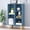 Navy Blue, variant on 3 Tier Modern Bookcase with Legs,Bookshelves Wood Storage Shelf, Open Book Shelves Cube Organizer,Freestanding Short Bookcases