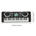thumbnail image 2 of OULII Music Toy Electronic Piano Toy Black for Hand-eye Coordination Exercise 1Pcs, 2 of 6