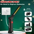 thumbnail image 4 of BN-LINK 2 Pack LED Work Light, Rechargeable COB Light with Magnetic Base and Hook, 360°Rotate and 5 Modes, Cordless & Folding Flashlight for Workshop, Household(Black), 4 of 8