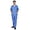 CEIL BLUE, variant on Men Scrub Set, Men Medical Uniforms 102 (Black, X-Large)