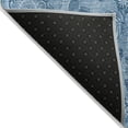 thumbnail image 5 of Addison Rugs Chantille Indoor/Outdoor Transitional Floral Blue Machine Washable Rectangle Rug, 3' x 5', 5 of 8