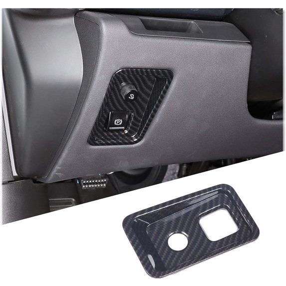 TINKI Car Electronic Handbrake Trim Cover Compatible with Chevrolet Corvette C8 2020-2023, ABS Dashboard Electronic Handbrake Switch Panel Cover Trims