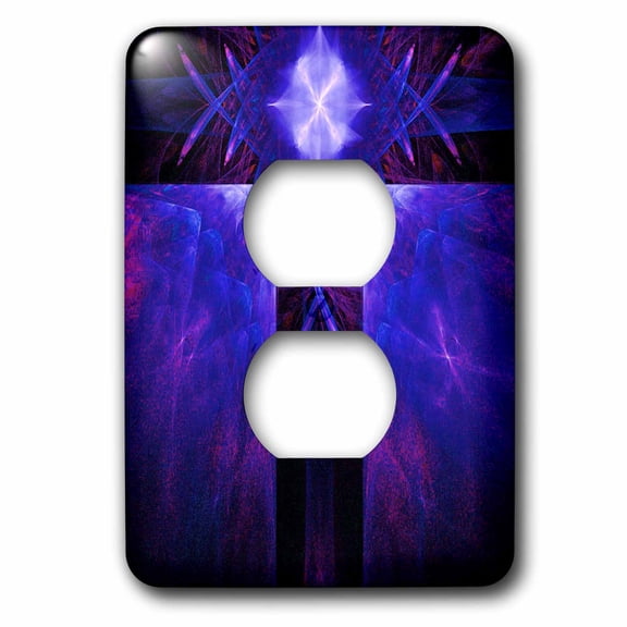 3dRose, Bright Blue Heavenly Crossroads, 2 plug outlet cover