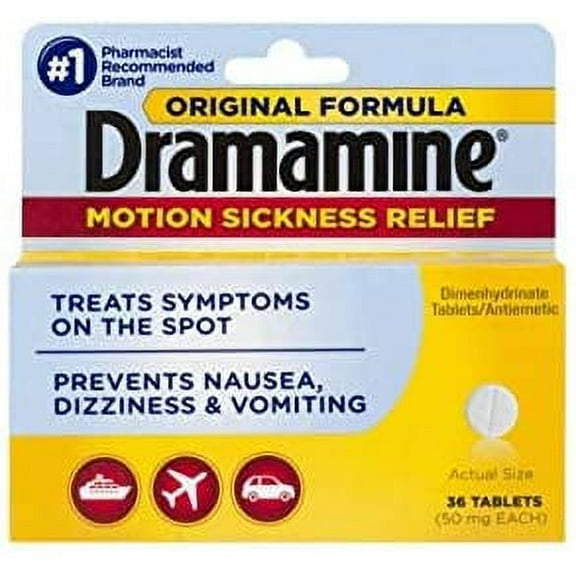 Dramamine 50mg 36ct (2pack)