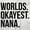 White, variant on Worlds Okayest Nana Grandmother Funny Women's Graphic T Shirt Tees Brisco Brands L