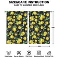 thumbnail image 2 of Lemons and Flowers Tier Curtains 2 Pack - Cute Floral Print, Farmhouse Kitchen Window Panels 42x63 Inch, 2 of 2