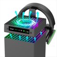 thumbnail image 4 of para Consola de Juegos Enfriamiento Control de Temperatura Ventilador Auriculares Almacenamiento Colgante Soporte Multifunción, 4 of 5