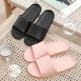 thumbnail image 3 of WDZKN Zapatillas de casa concisas para hombre y mujer, chanclas planas de EVA ligeras para interiores y baño, toboganes para parejas, H2036G, 3 of 7