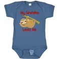 thumbnail image 3 of Inktastic My Grandma Loves Me Sloth Boys or Girls Baby Bodysuit, 3 of 5