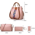 thumbnail image 2 of Set 4 Bolsos Modernos Mujer Dama Hombro ROSA Bolsos bolsos, dama, casual, 2 of 6