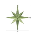 thumbnail image 2 of Vickerman 12" Lime Iridescent Glitter Bethlehem Star Christmas Ornament, 2 per Box, 2 of 3