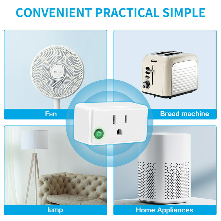 1 Drag 4 Wireless Remote Control Smart Electrical Outlet Switch For Lights  Fans Small Appliance Lon