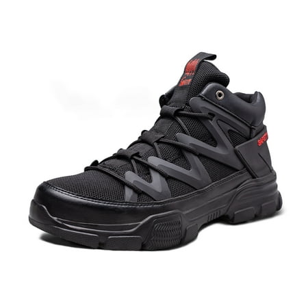 

Men’s Work Shoes Steel Toe Safety Shoes Lightweight Breathable Anti-Pierce Work Boots Construction Industrial Sneakers Hiking Boots Gift