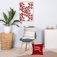 thumbnail image 6 of Set of 4 Pillow Covers 18x18 Red Rustic Linen Decorative Throw Pillow Covers Outdoor Modern Decor Square Cushion Covers for Patio Couch Sofa Bedroom Living Room (Red New), 6 of 6