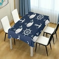 thumbnail image 7 of GZHJMY Cute Whale Square Tablecloth, Waterproof Stain Wrinkle Resistant Washable Polyester Table Cover for Picnic Dinner Holiday Kitchen Party Decor, 60 x 60 in Home Decor, 7 of 7