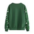 thumbnail image 5 of Sweatshirts for Women Ladies Tops Sweatshirt Casual Long Sleeve Pullover Loose Fit Blouses Spring Winter Dressy Jumpers Shirts Elegant Comfy Sweaters Green L, 5 of 5