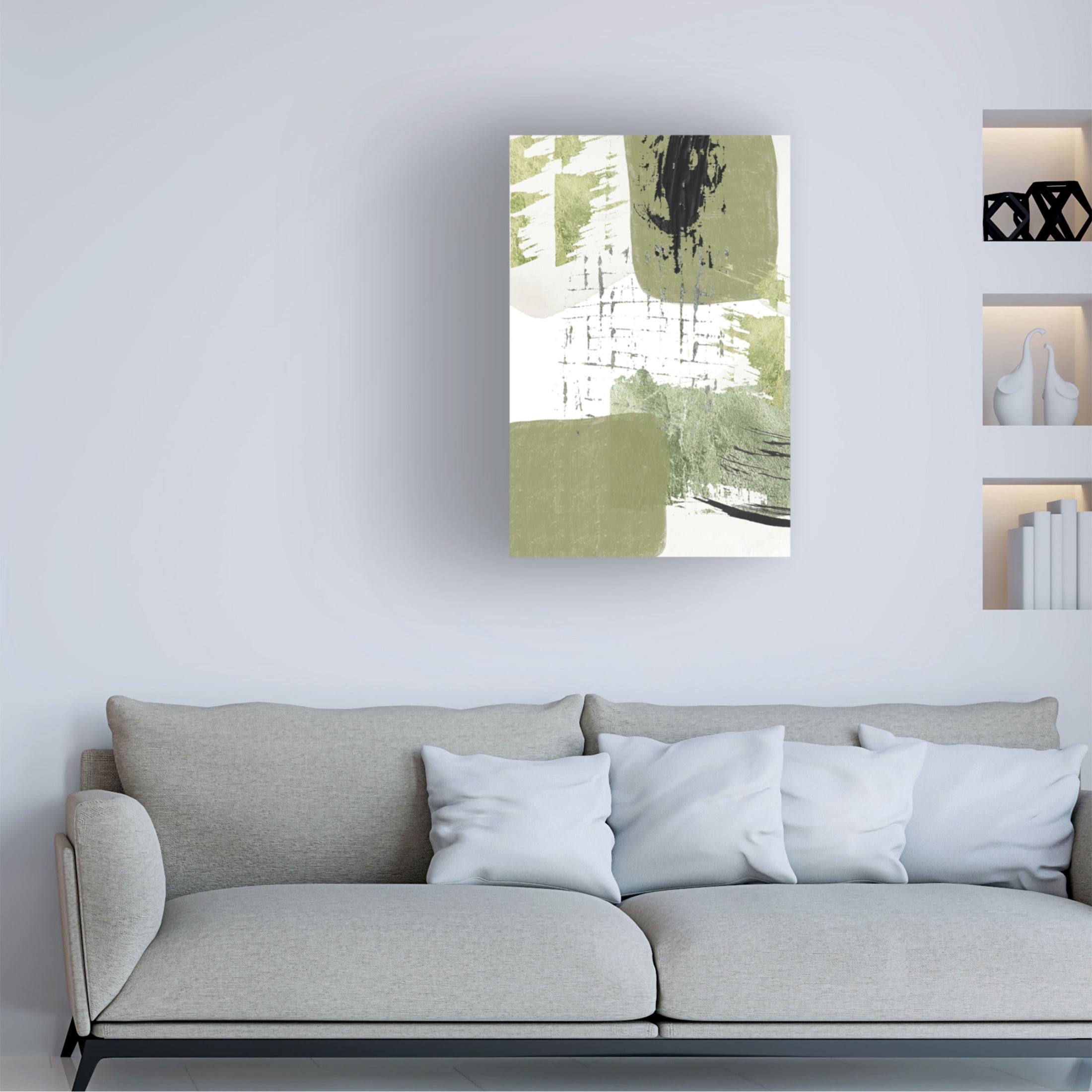 Trademark Fine Art Sally Ann Moss Green Dream 1 Canvas Wall Art