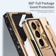 thumbnail image 2 of Glitter Plating Hinge Case+Screen Protect For Samsung Galaxy Z Fold 6 5 4 3 5G, 2 of 6