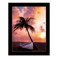 thumbnail image 2 of Palm Tree Sunset Black Framed Print Wall Art, 2 of 11