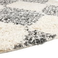 thumbnail image 4 of Rugs.com Serenity Shag Collection Rug – 5 Ft Round White Shag Rug Perfect For Kitchens, Dining Rooms, 4 of 6