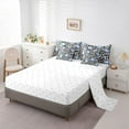 thumbnail image 5 of Feelyou Grey Leopard Print Comforter Set 7pcs, Retro Western Stars King Bedding Sets, 5 of 8