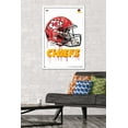 thumbnail image 2 of NFL Kansas City Chiefs - Drip Helmet 20 Wall Poster, 22.375" x 34" Framed, 2 of 5