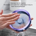 thumbnail image 4 of Injueey Ventilador recargable, mini ventilador portátil con control inteligente para acampar, ventilador inalámbrico recargable Electrodomésticos, 4 of 6