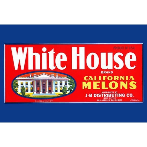 White House Brand California Melons-Fine Art Canvas Print (20" x 30")