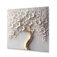 thumbnail image 2 of Designart "Garden of White Orchids on Branches (Fifth Variation) III" Tree Floral Metal Art Living Room, 2 of 5