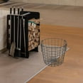 thumbnail image 3 of WRITWAA firewood basket for camping Wire Storage Basket Foldable Handle 1Set, 3 of 8