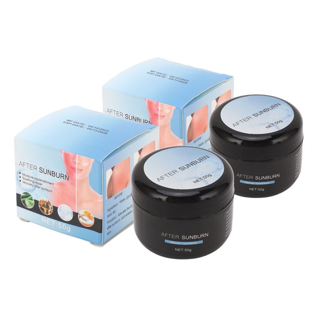 50 g de crema para después del sol hidratante, calmante, restauradora de la piel, crema para quemaduras solares para piel seca y dañada