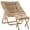 Beige, variant on HABUTWAY Comfy Saucer Chair, Foldable Living Room Chairs, Soft Faux Fur Lounge Chair for Bedroom, Reading Chairs for Adults, Kids, X-Large (with Ottoman, Grey)