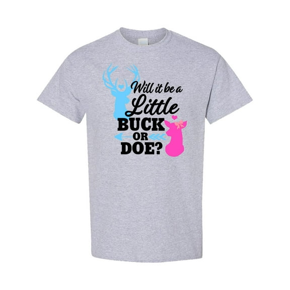 Inktastic Gender Reveal Will It Be a Little Buck or Doe? T-Shirt