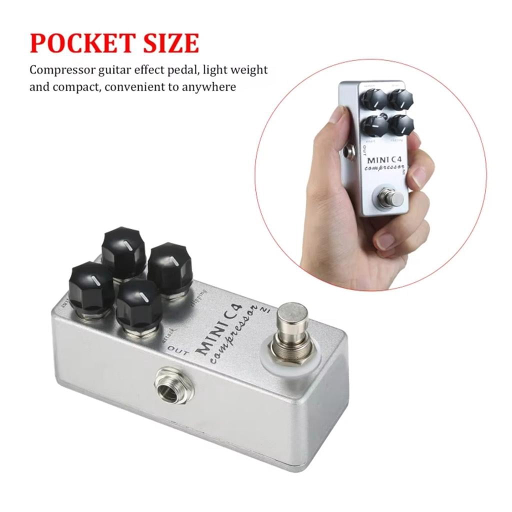 CEORPER C4 Compressor Guitar Effect Pedal Overdrive 4 Modes Effector True Bypass