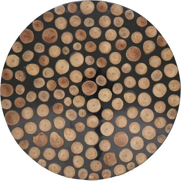 Artisan Wood and Resin Charger Plate (Set of 4)