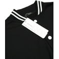 thumbnail image 5 of Men's  Varsity Jacket Causal Slim Fit Cotton Baseball Bomber Jackets, 5 of 12