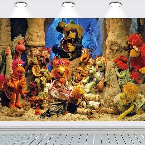 Fraggle Rock school Backdrop Background Banner Birthday Party Supplies Taspestry Wall Decor Poster Lover