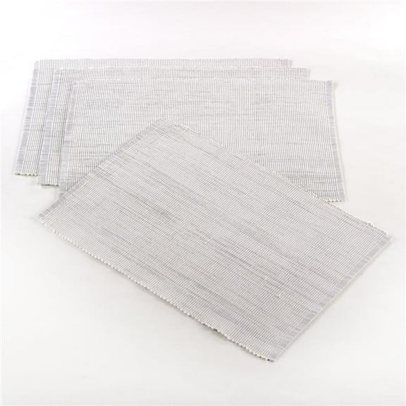 Saro Lifestyle Shimmering Design Ribbed Placemat (Set of 4)