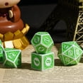 thumbnail image 2 of Cusdie 7-Die DND Dice with Carved Pattern D&D Dice Set Acrylic Polyhedral Dice for Role Playing Game Board Games Warhammer MTG, 2 of 5