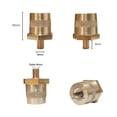thumbnail image 2 of Mistaha M6 Thread Brass Battery Terminal Posts Connector with Screws, Yellow & Silver - 2 Pieces Pack, 2 of 6