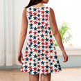 thumbnail image 6 of YOUYEDIAN Independence Day Dresses for Teens Fourth Of July Sleeveless Beige Sun Dresses Cute Stars Print Dresses 2026 Summer Midi Dress,Beige 9-10 Years, 6 of 6