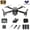 Black, variant on OEKE Drone with 4K HD Dual Camera for Adults Kids, RC Quadcopter with 3 Modular 1800mAh Batteries for 30 Mins Long Flight